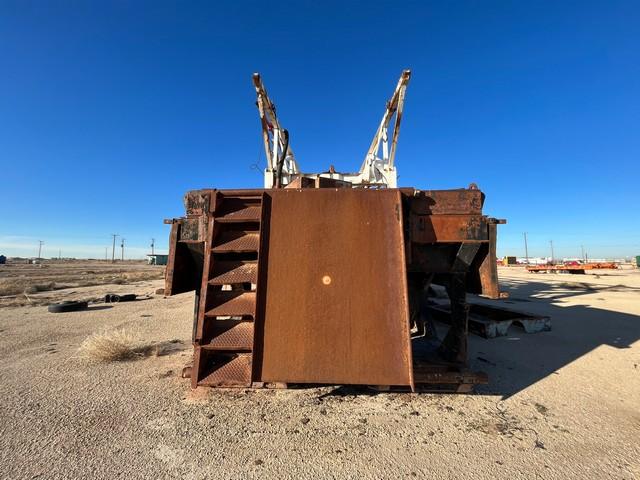 500 BBL ROUND FRAC TANK, SKIDDED