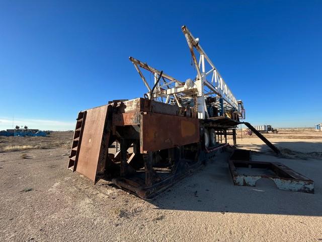 500 BBL ROUND FRAC TANK, SKIDDED