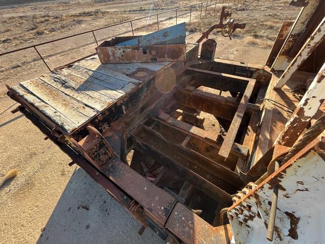 500 BBL ROUND FRAC TANK, SKIDDED