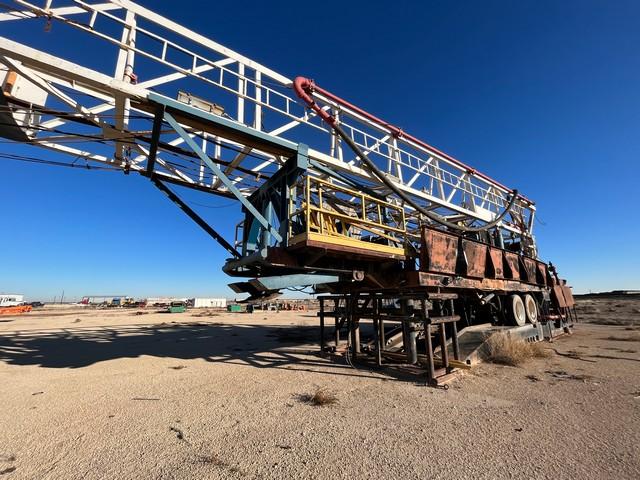 500 BBL ROUND FRAC TANK, SKIDDED