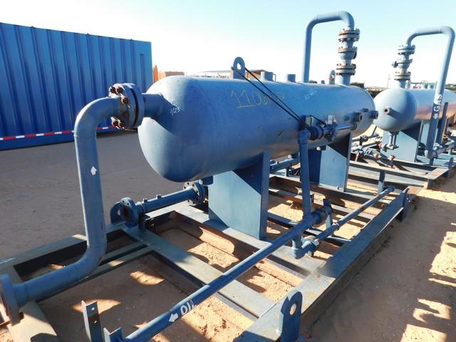 (6305) 30" DIA X 10'H - 1,440 PSI 3-PHASE HORIZONTAL SEPARATOR (11061-02)