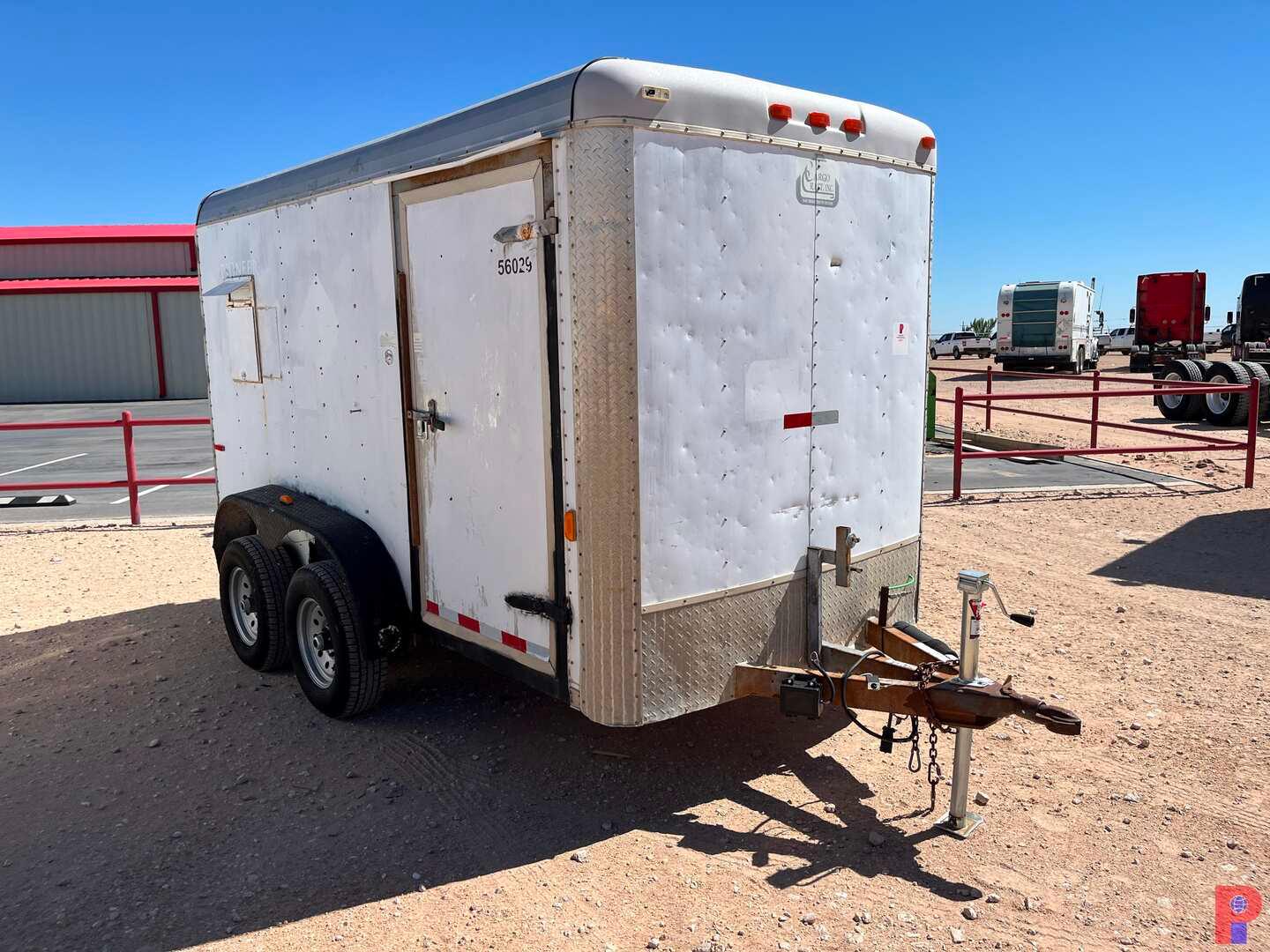 2011 CARGO CRAFT 12' X 6' T/A ENCLOSED LUBE TRAILER