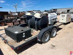 16' X 7' T/A BO TRAILER W/ ALLMAND LIGHT TOWER