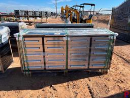 UNUSED 7'X2'X3' STAINLESS STEEL TOOLBOX