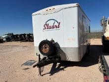 2014 FABRIRIQUE 16' T/A ENCLOSED TRAILER