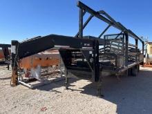 2013 SUMMIT 22' X 8.5' T/A GOOSENECK MONORAIL TRAILER