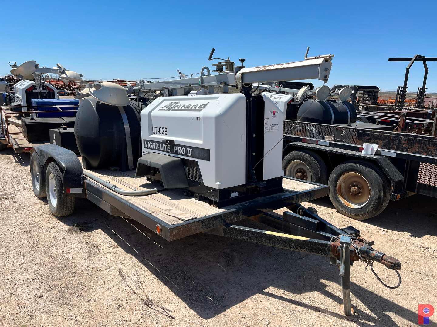 16' X 7' T/A BO TRAILER W/ ALLMAND LIGHT TOWER