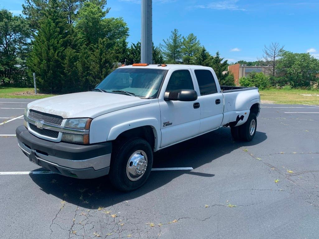 2003 Chevrolet Silverado Dually Rear Wheel Pickup Truck, VIN # 1GCJK33103F164323