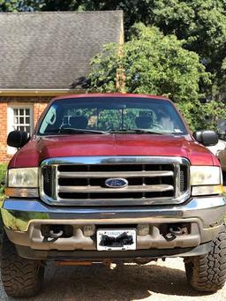 2002 Ford F-250 Pickup Truck, VIN # 1FTNX21FX2EB86698