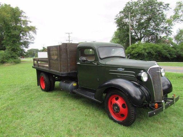 *PULLED* 1937 Chevrolet One and a Half Ton 10' Stakebody, Vin T717834
