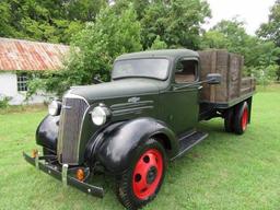 *PULLED* 1937 Chevrolet One and a Half Ton 10' Stakebody, Vin T717834