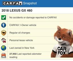 2018 Lexus GX 460 Multipurpose Vehicle (MPV), VIN # xxxxxxxxx2784