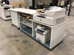 Print Shop Work Bench w/ Xerox FreeFlow Scanner 665, Xerox Work Centre 3220