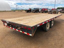 2002 20ft Trailtech T/A Flat Deck Trailer w/ Slide Out Ramps VIN: 2CU33AL9222012004