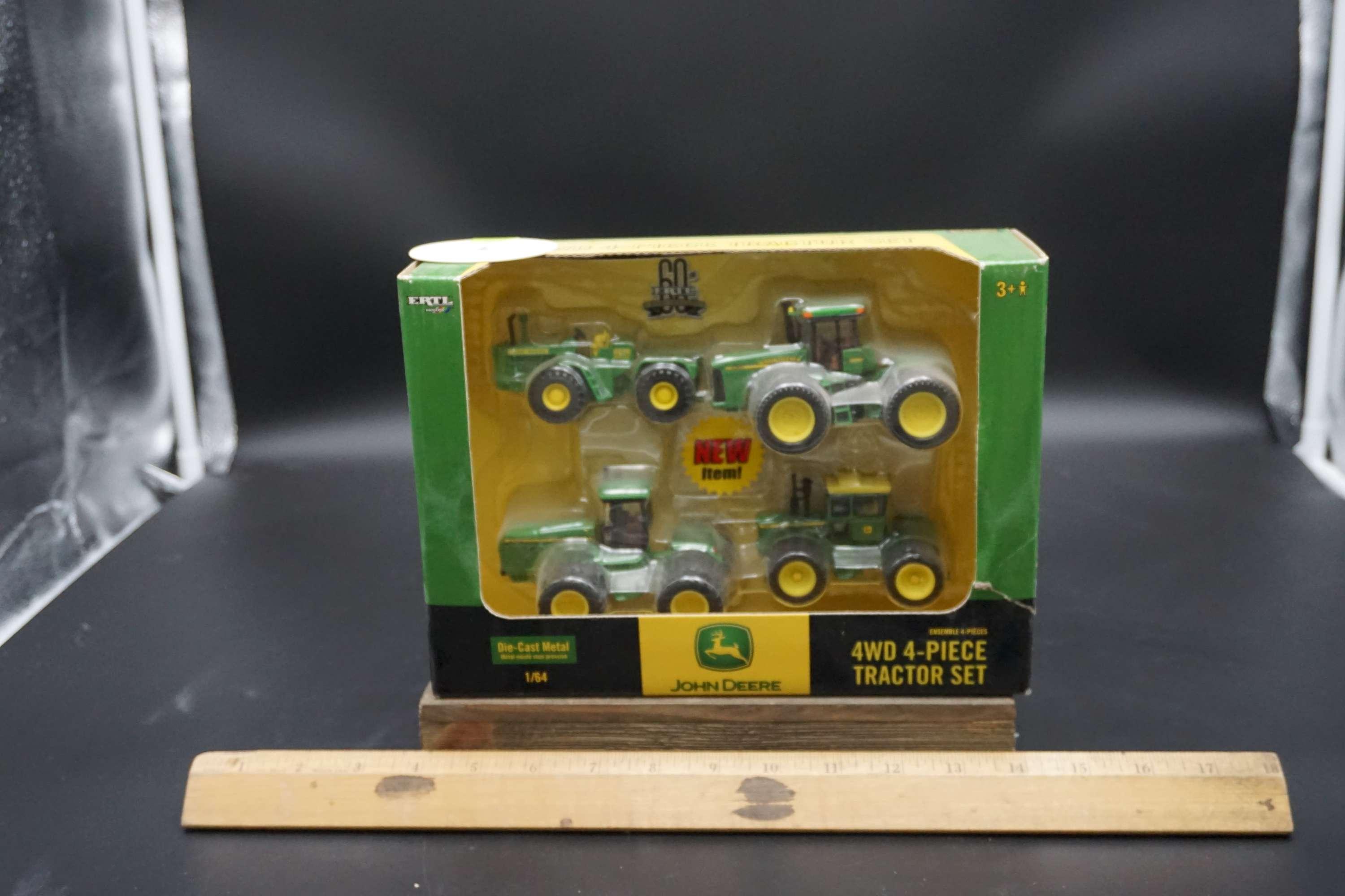 ERTL JD 4 WD 4 piece Tractor Set #15697