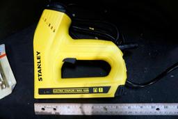 Stanley Nail Gun/Stapler, Vise Grip, Screwdrivers, Nails, Extension cords and more