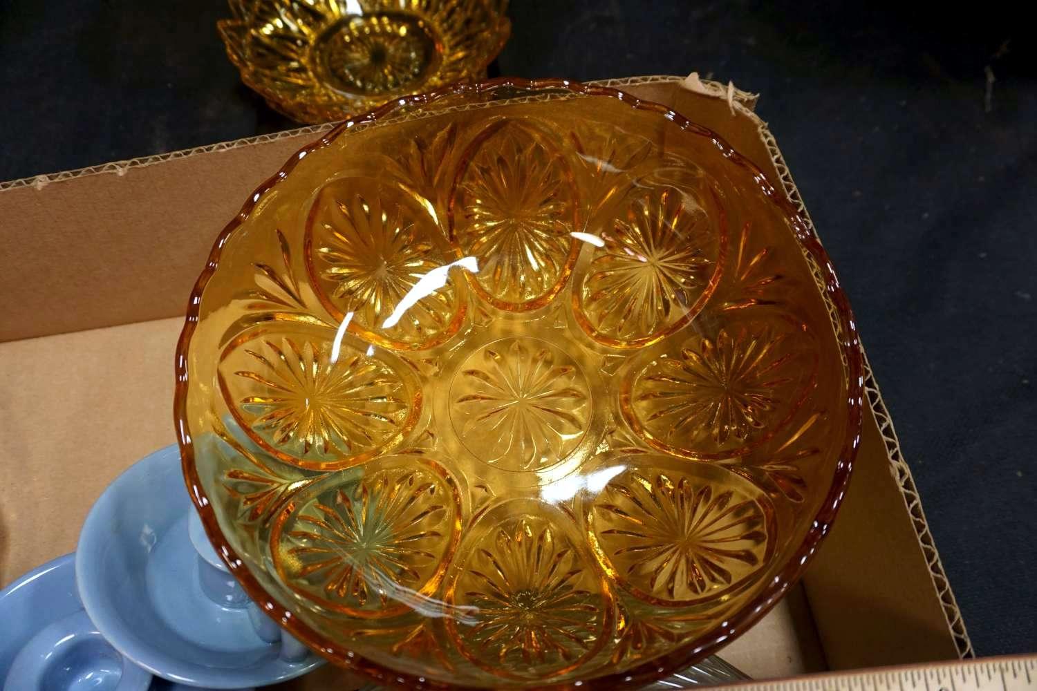 Glassware, Dishes, Punch Bowl, Serving Trays, Sundaes