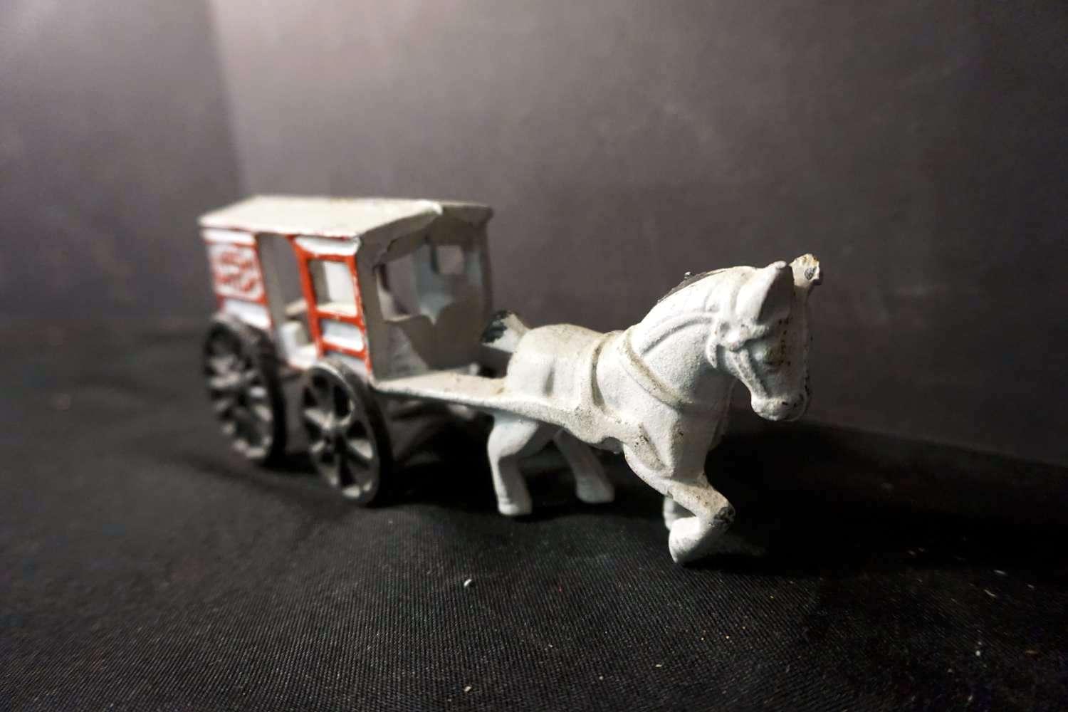 Fresh Milk Cast Iron Wagon & Team