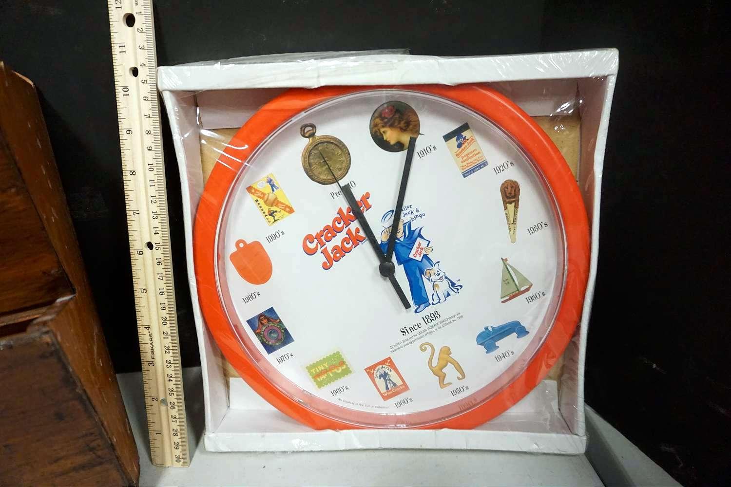 Organizers, Christmas decor, crackerjack clock.