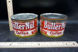 Butter Nut Coffee Tins