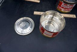 Butter Nut Coffee Tins