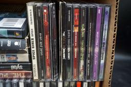 Collection of CD albums and DVD's.