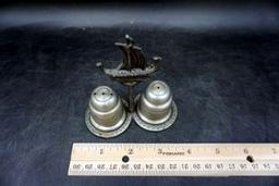 Viking ship salt and pepper shakers.