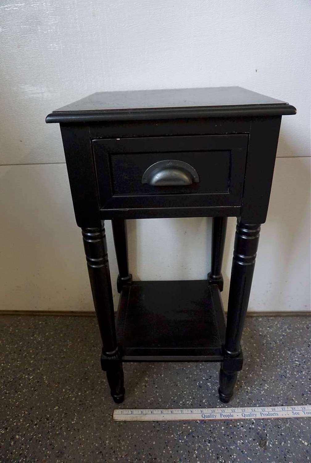 Side table with drawer.