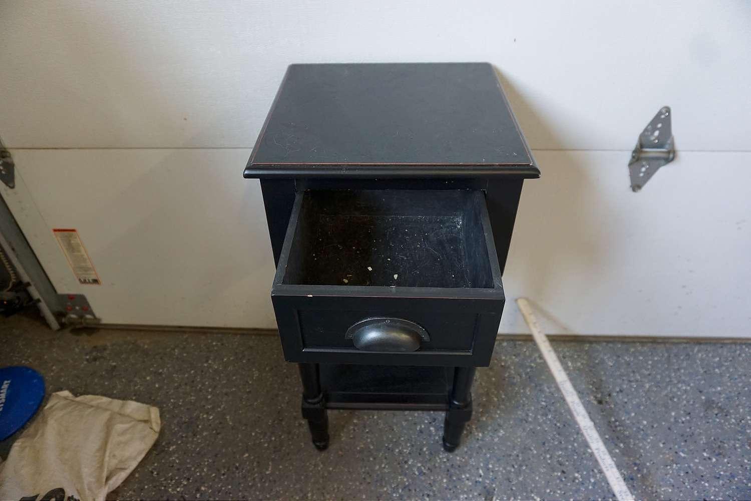 Side table with drawer.