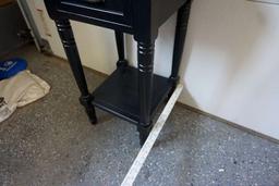 Side table with drawer.