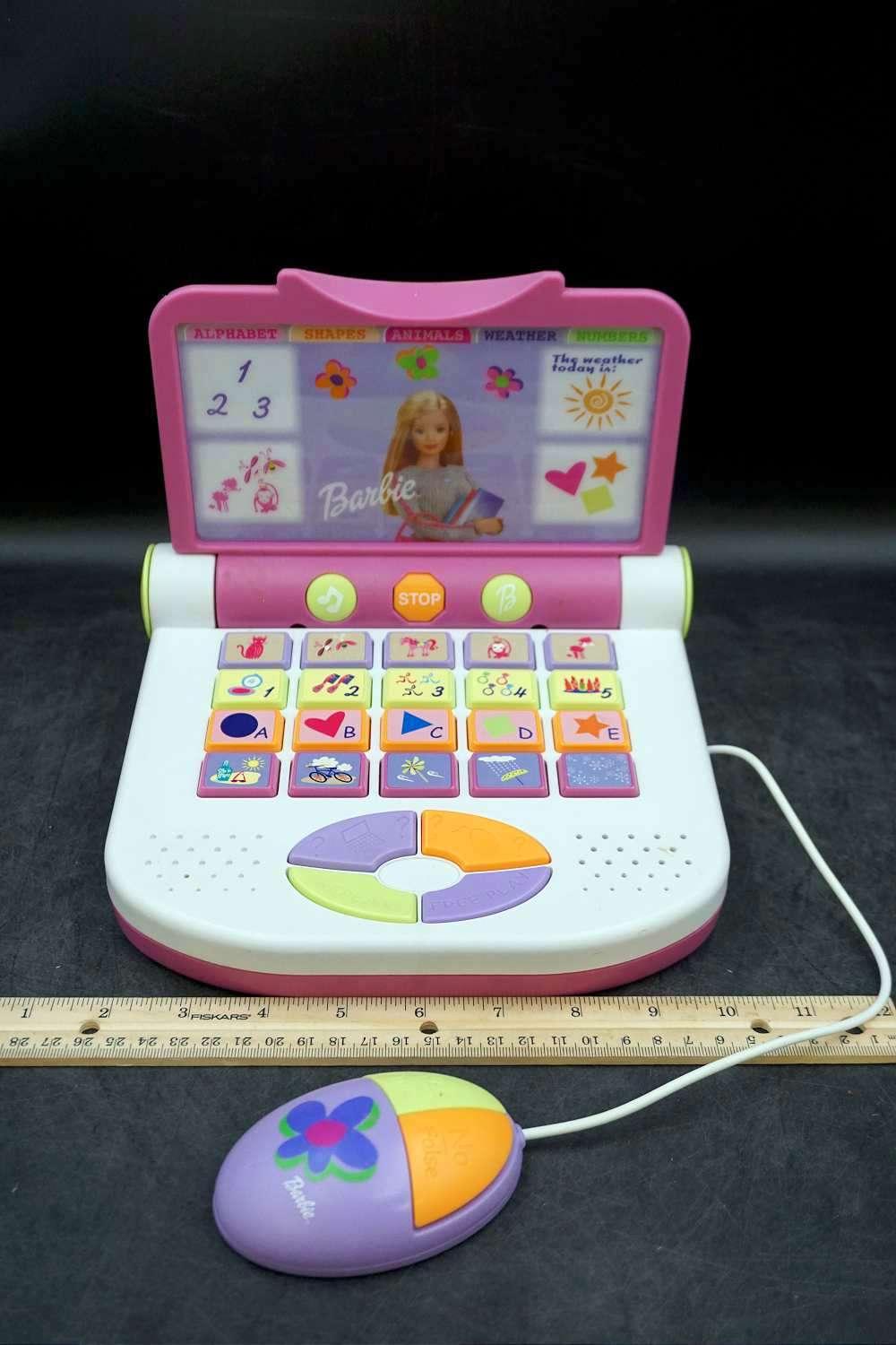 Barbie laptop computer game.
