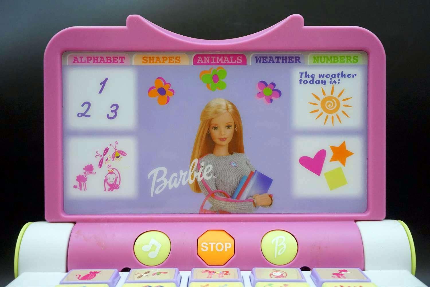 Barbie laptop computer game.