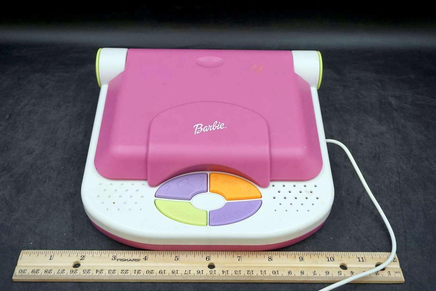 Barbie laptop computer game.