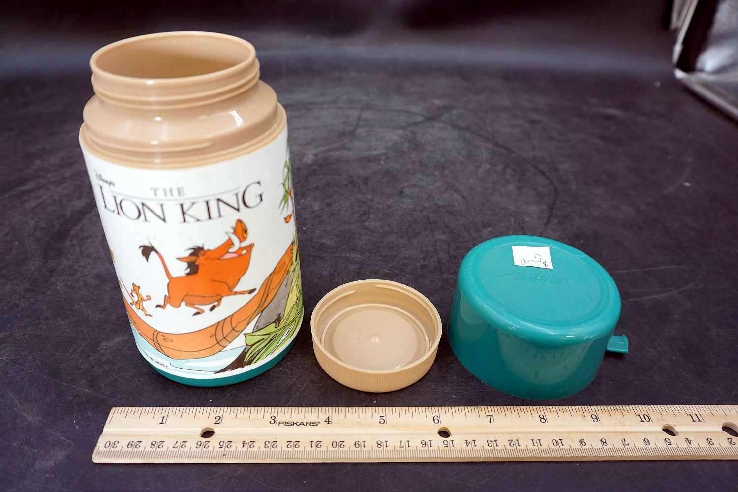 Nostalgic lion king Thermos and cup.