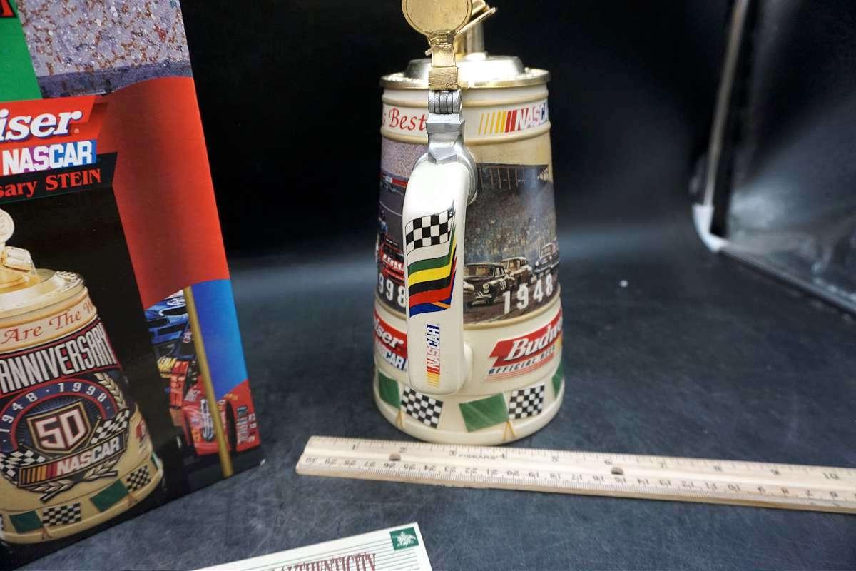 NASCAR 50th Anniversary Commemorative Stein.