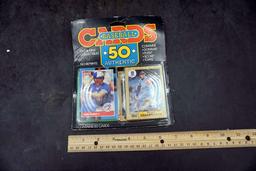 Baseball cards, new in pack.