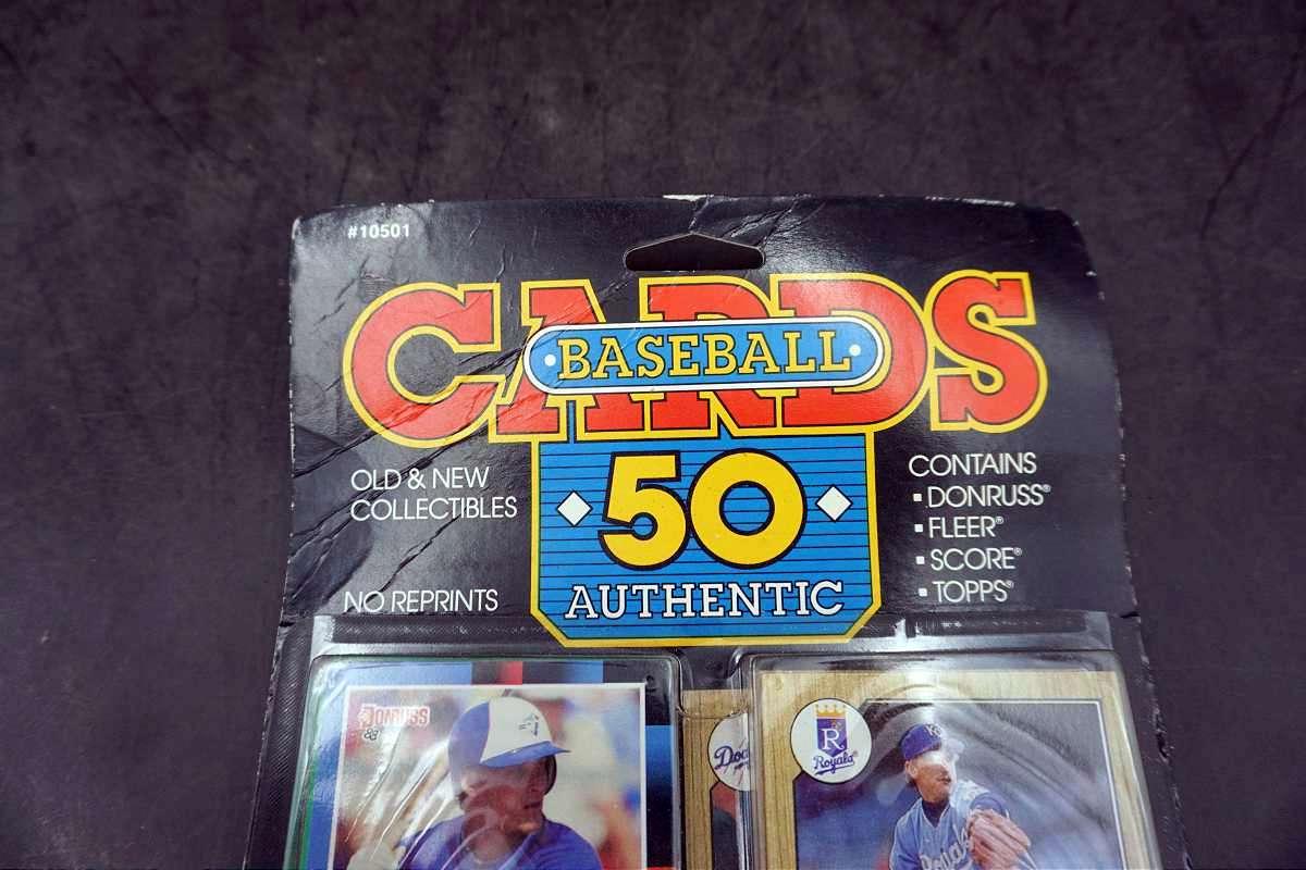 Baseball cards, new in pack.