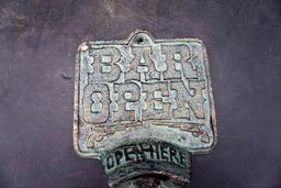 Bar open cast Iron Bottle opener.