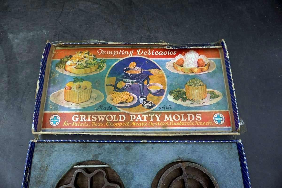 Griswold Cast Molds with a Recipe (sorry millenials you can't read cursive)