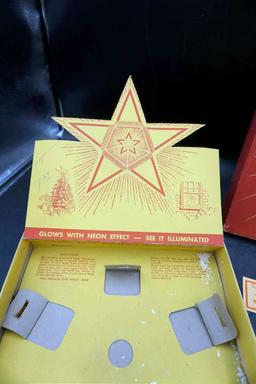 Glolite Neon Star Tree Topper, Original Box