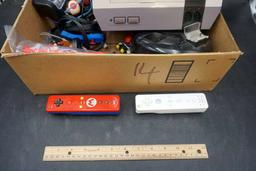 Nintendo Wii remote's. Original Nintendo Entertainment System. Chargers, covers, accessories.