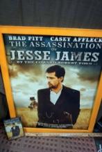The Assassination of Jesse James Framed Poster & DVD (slight damage)