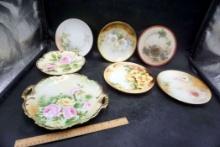 Antique Hand Painted Plates.