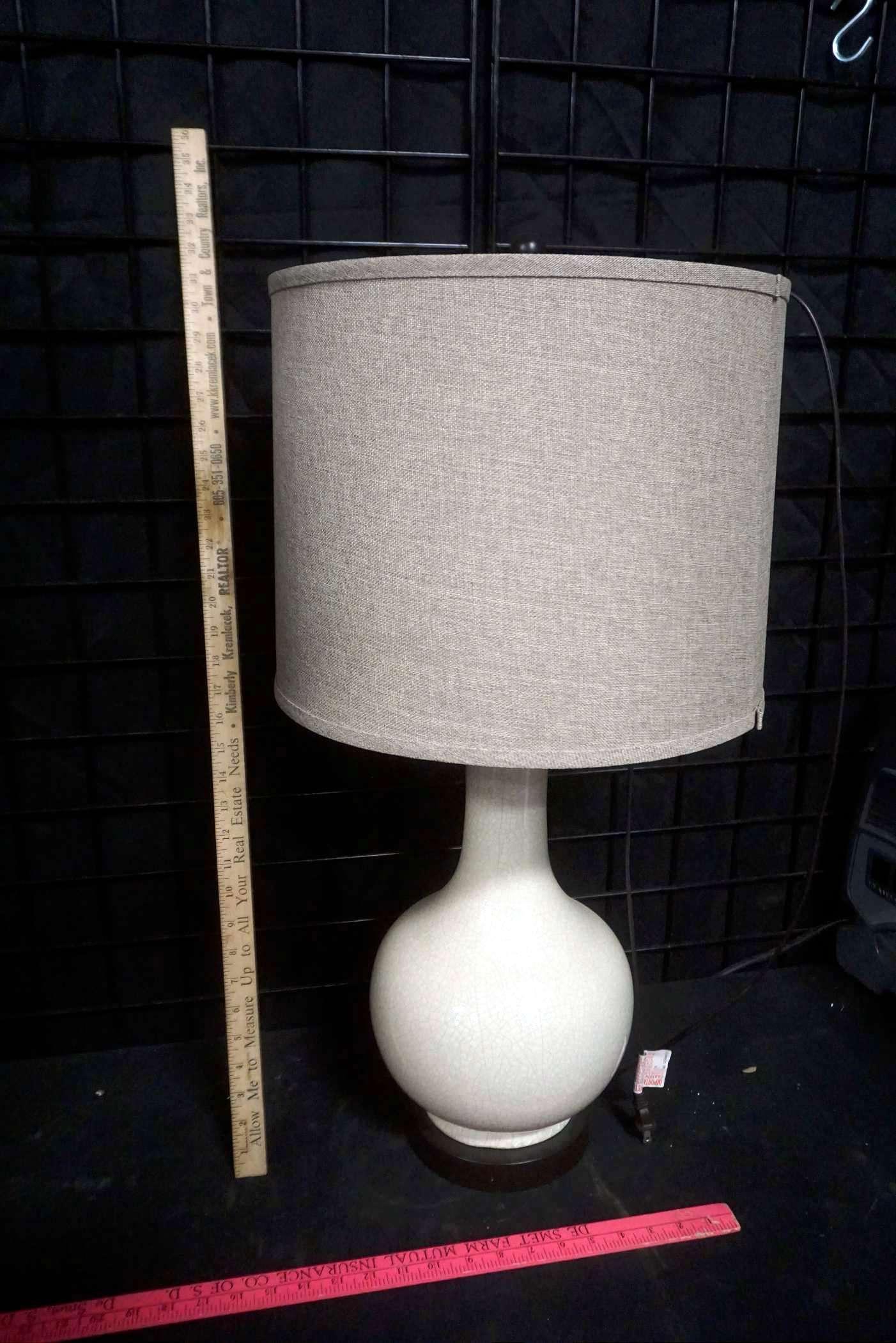 Cream & Beige Desk Lamp