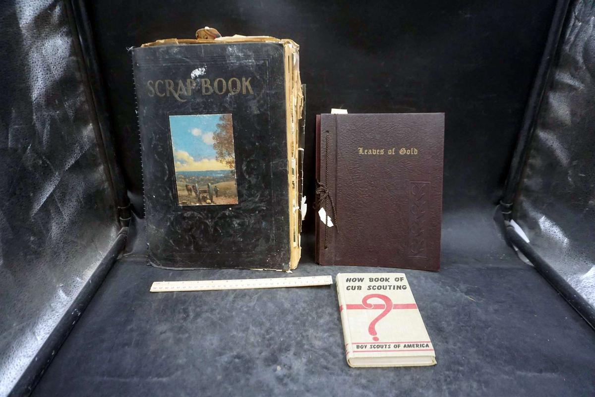 Scrapbook, "Leaves of Gold" & How Book of Cub Scouting