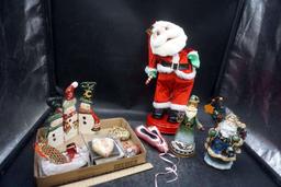 Christmas Decorations - Singing Santa, Figurines, Snowmen, Ornaments