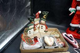 Christmas Decorations - Singing Santa, Figurines, Snowmen, Ornaments