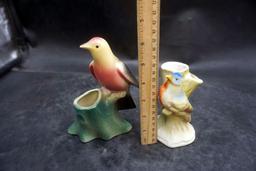 2 Bird Figurines - Royal Copley & Czech