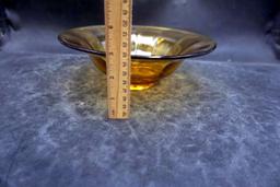 Amber Glass Bowl