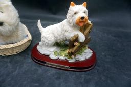 American Girl Toy Dog & Dog Sculpture